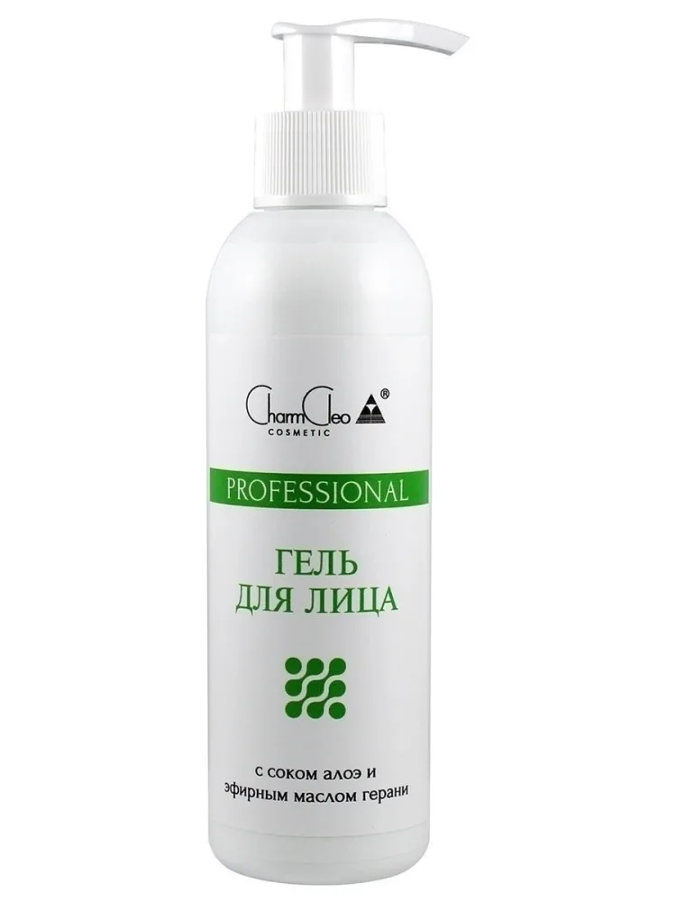 CHARM CLEO COSMETIC Гель для холодного гидрирования лица СОК АЛОЭ И МАСЛО ГЕРАНИ профессиональный