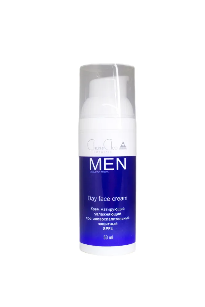 CHARM CLEO COSMETIC Крем для лица мужской УВЛАЖНЕНИЕ/МАТИРОВАНИЕ/ЗАЩИТА SPF4 Day Face Cream