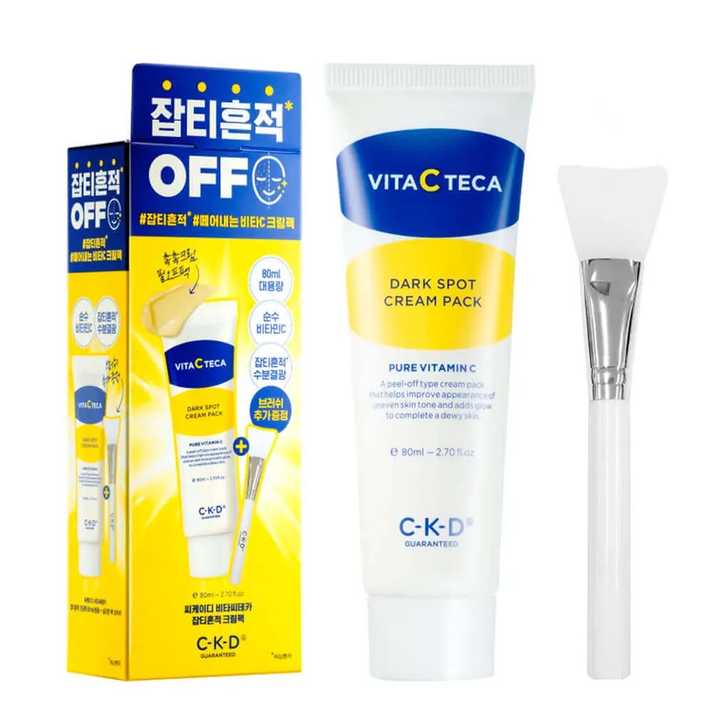 CKD Набор с осветляющей маской-плёнкой и кистью CKD Vita C Teca Dark Spot Cream Pack