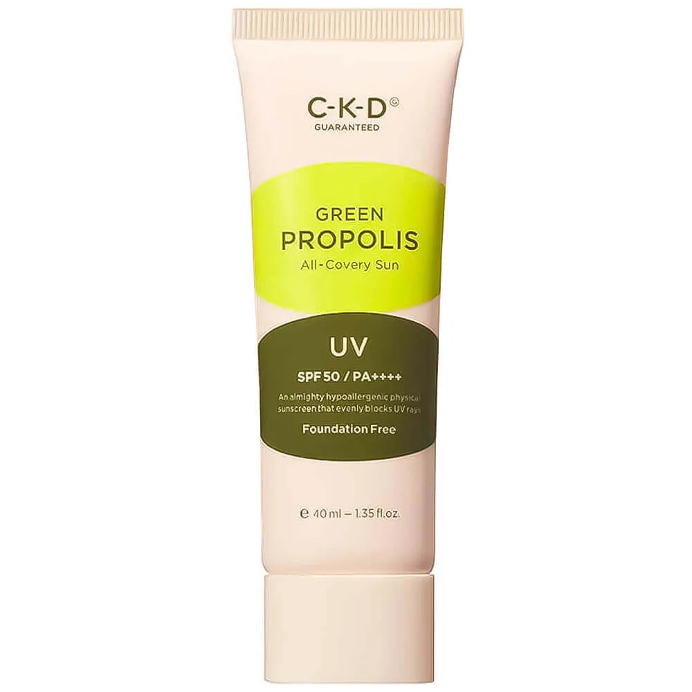 CKD Тонирующий солнцезащитный крем с прополисом CKD Green Propolis All-Covery Sun SPF50+ PA++++