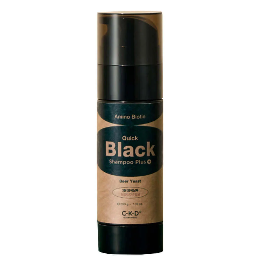 CKD Увлажняющий оттеночный шампунь для тёмных волос CKD Amino Biotin Quick Black Shampoo Plus