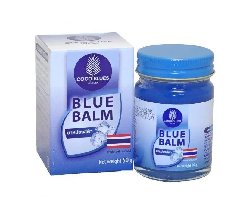 COCO BLUES Бальзам Тайский ОХЛАЖДАЮЩИЙ от варикоза Coco Blues Blue Balm