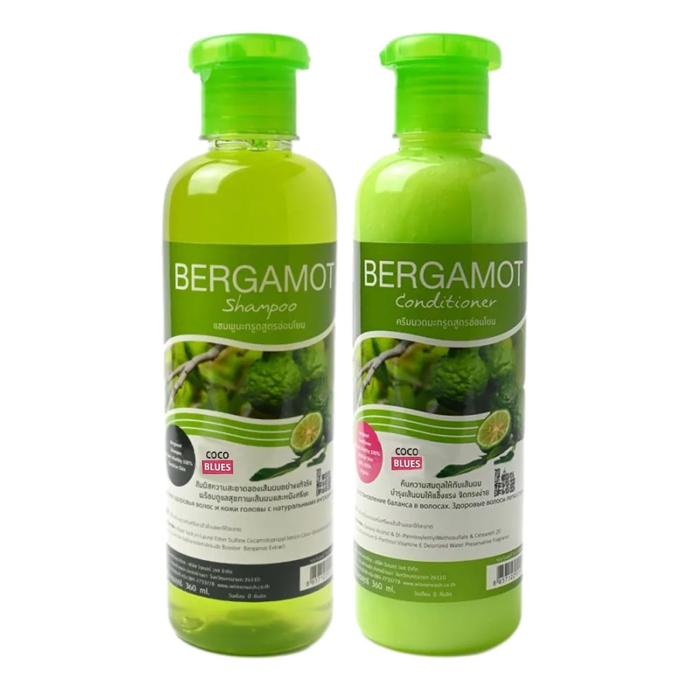 COCO BLUES Шампунь и кондиционер БЕРГАМОТ Shampoo&Conditioner, 2х360 мл