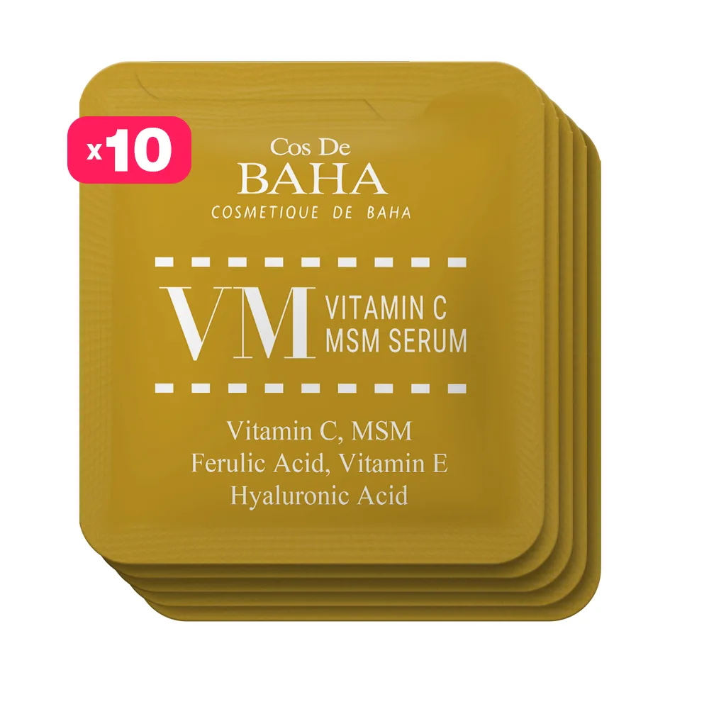 COS DE BAHA НАБОР ПРОБНИКОВ Сыворотка для лица осветляющая ВИТАМИН С VM Cos De Baha Vitamin C MSM Serum