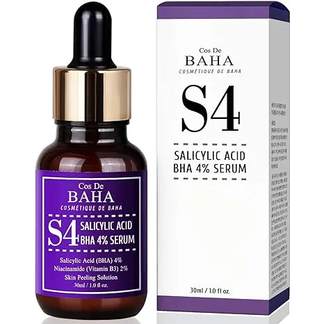 COS DE BAHA Сыворотка для лица для проблемной кожи САЛИЦИЛОВАЯ КИСЛОТА S4 Cos De Baha Salicylic Acid BHA 4% Seru
