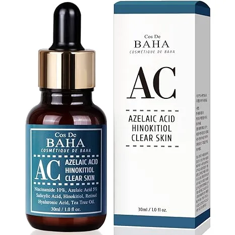 COS DE BAHA Интенсивная сыворотка против акне Cos De Baha Azelaic Acid Hinokitiol Clear Skin