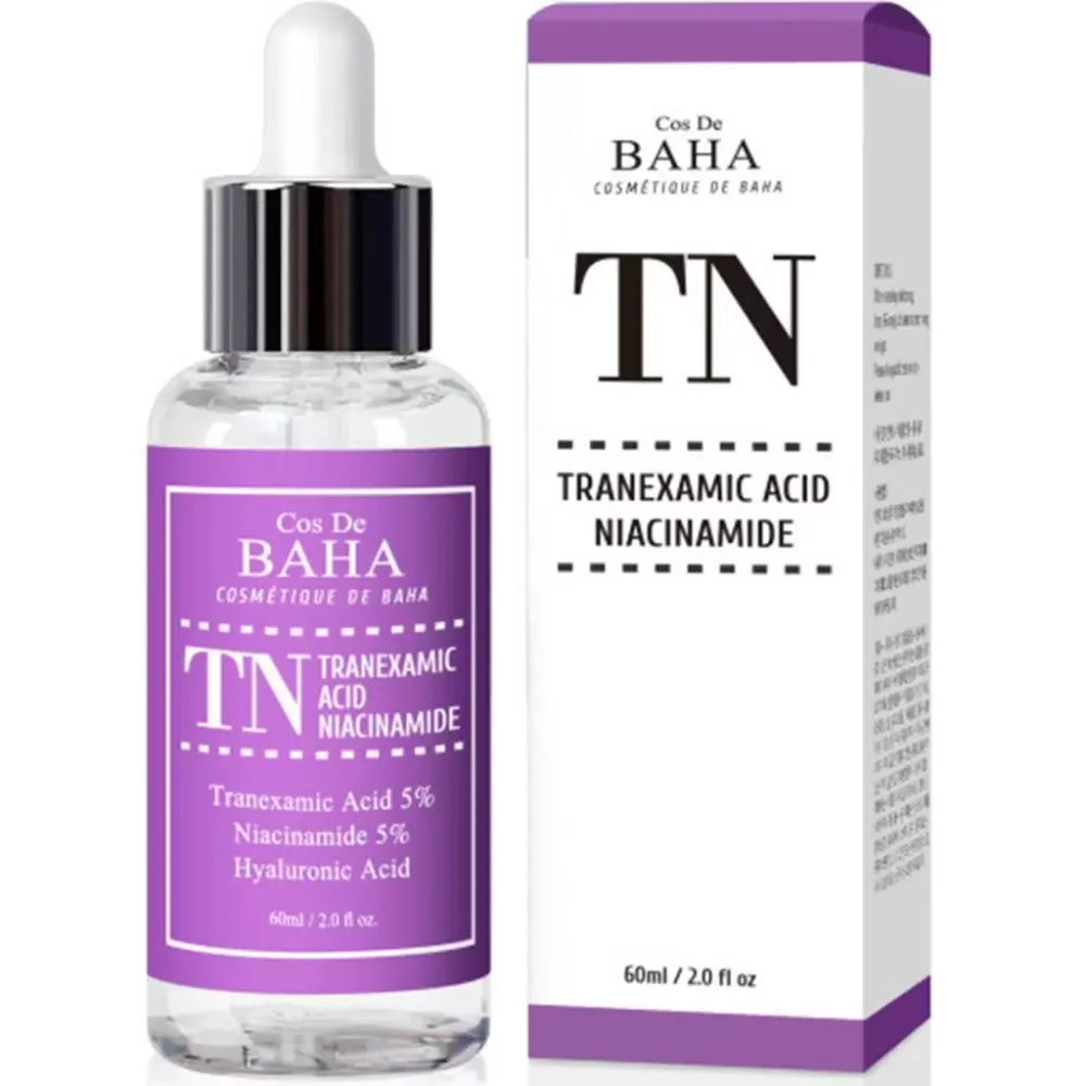 COS DE BAHA Сыворотка для лица осветляющая ТРАНЕКСАМОВАЯ КИСЛОТА / НИАЦИНАМИД TN Cos De Baha Tranexamic acid nia