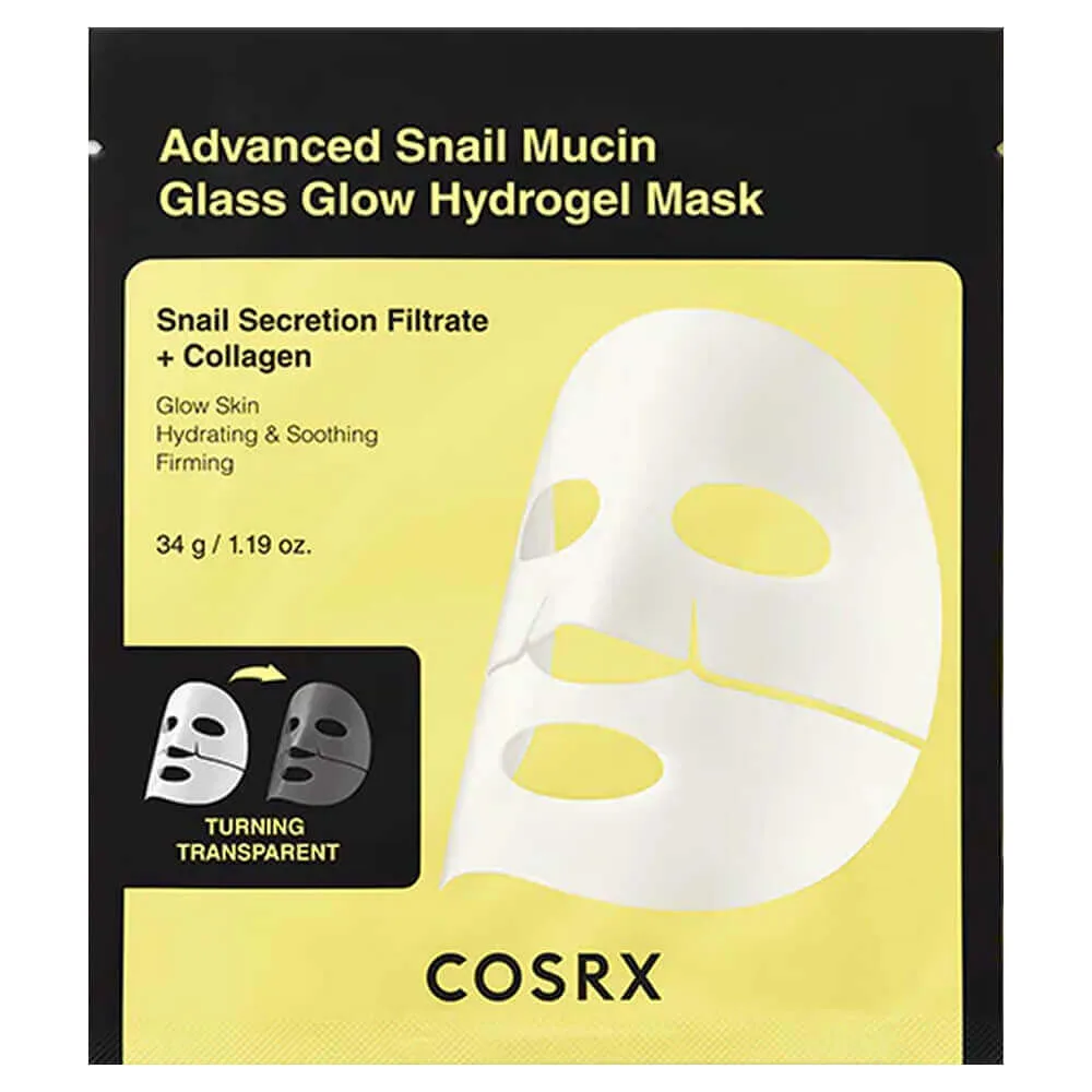 COSRX Гидрогелевая маска с муцином улитки COSRX Advanced Snail Mucin Glass Glow Hydrogel Mask