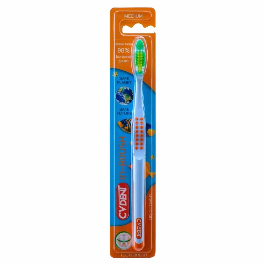 CVDENT Зубная щетка СРЕДНЕЙ ЖЕСТКОСТИ In-Brush Medium