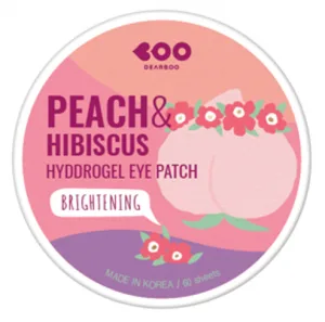 DEARBOO Гидрогелевые патчи для глаз ЭКСТРАКТ ПЕРСИКА И ГИБИСКУСА Peach&Hibiscus Hydrogel