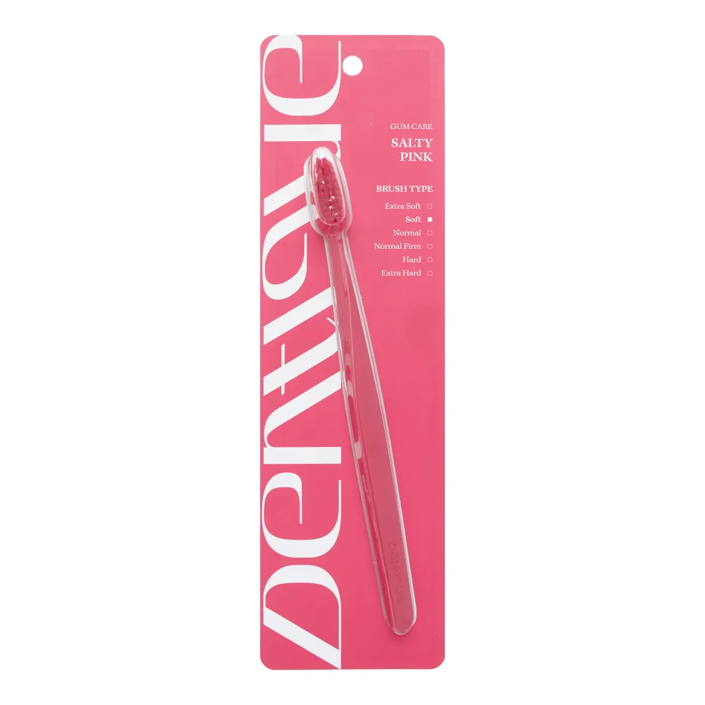 DENTIQUE Зубная щетка РОЗОВАЯ СОЛЬ мягкая Dentique Toothbrush Salty Pink