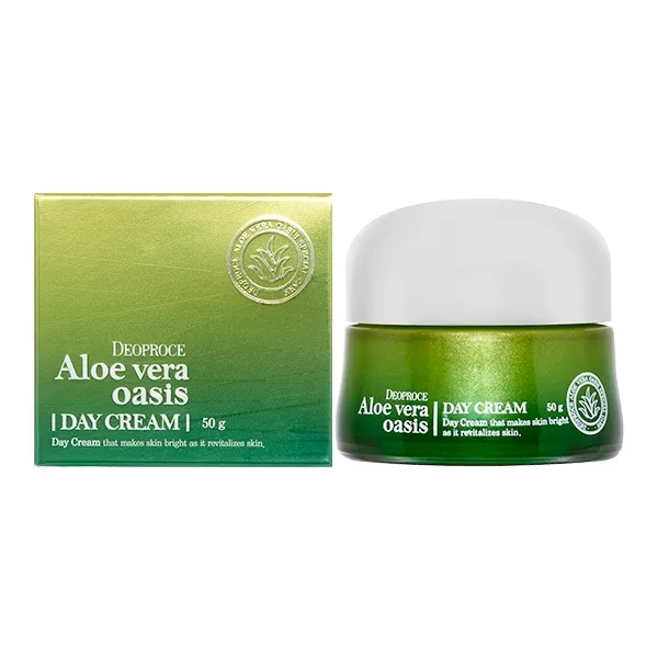 DEOPROCE Крем для лица дневной АЛОЭ ВЕРА Aloe Vera Oasis Soothing Cream