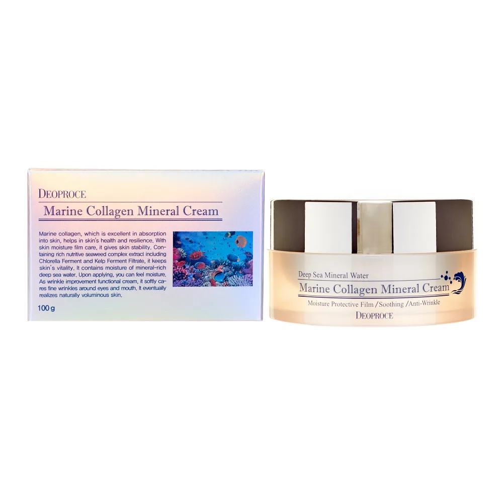 DEOPROCE Крем для лица МОРСКОЙ КОЛЛАГЕН Marine Collagen Mineral Cream