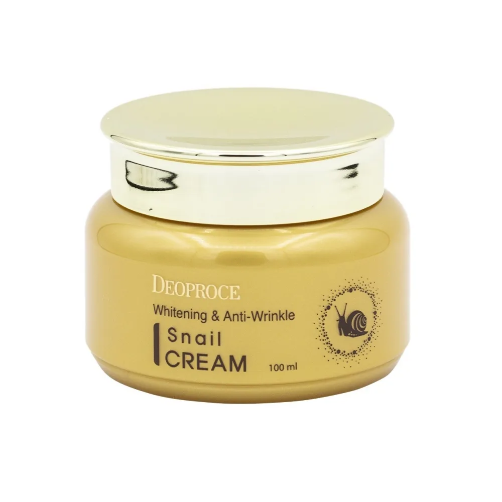 DEOPROCE Крем для лица отбеливающий МУЦИН УЛИТКИ против морщин Whitening And Anti-Wrinkle Snail Cream