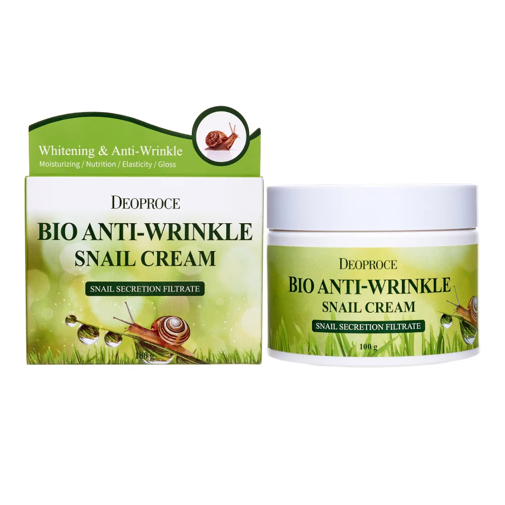 DEOPROCE Крем для лица против морщин МУЦИН УЛИТКИ Bio Anti Wrinkle Snail Cream