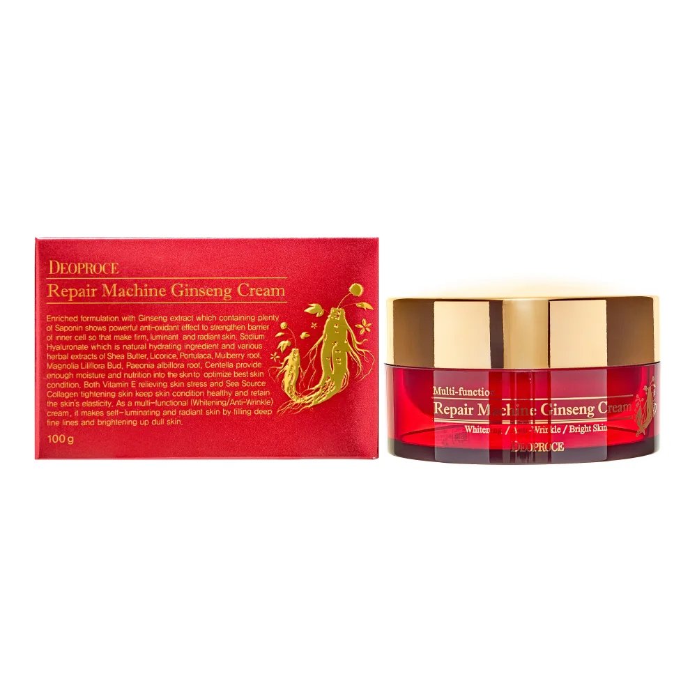 DEOPROCE Крем для лица восстанавливающий ЭКСТРАКТ ЖЕНЬШЕНЯ Repair Machine Ginseng Cream