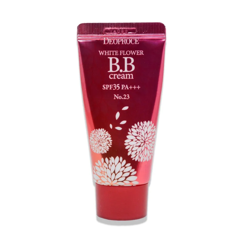 DEOPROCE ВВ-крем для лица солнцезащитный ЭКСТРАКТ БЕЛЫХ ЦВЕТОВ White Flower BВ Cream Spf35 PА+++ #23