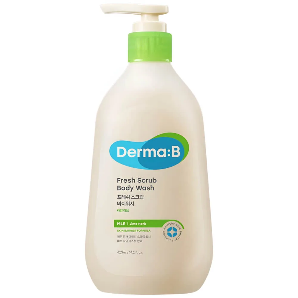 Derma:B Ламеллярный освежающий гель-скраб для душа Derma:B Fresh Scrub Body Wash