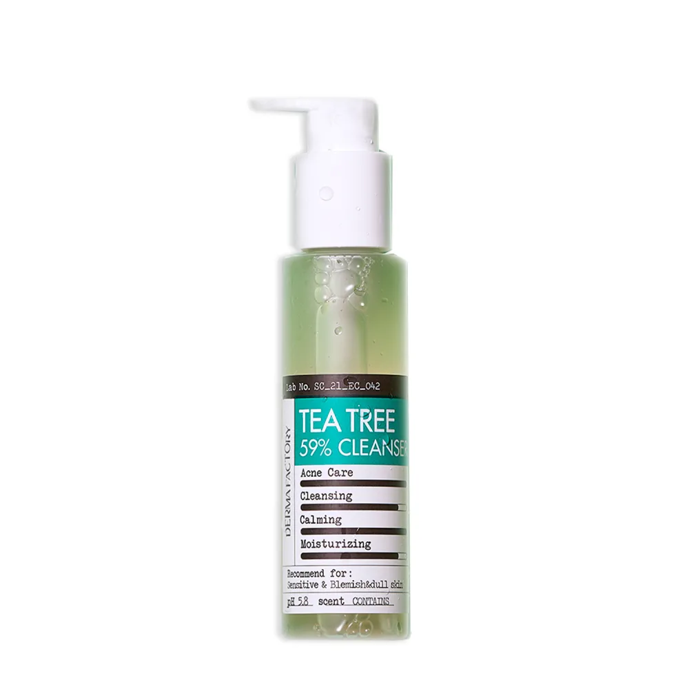 Derma Factory Гель для лица очищающий ЭКСТРАКТ ЧАЙНОГО ДЕРЕВА Tea Tree 59% Gel Cleanser