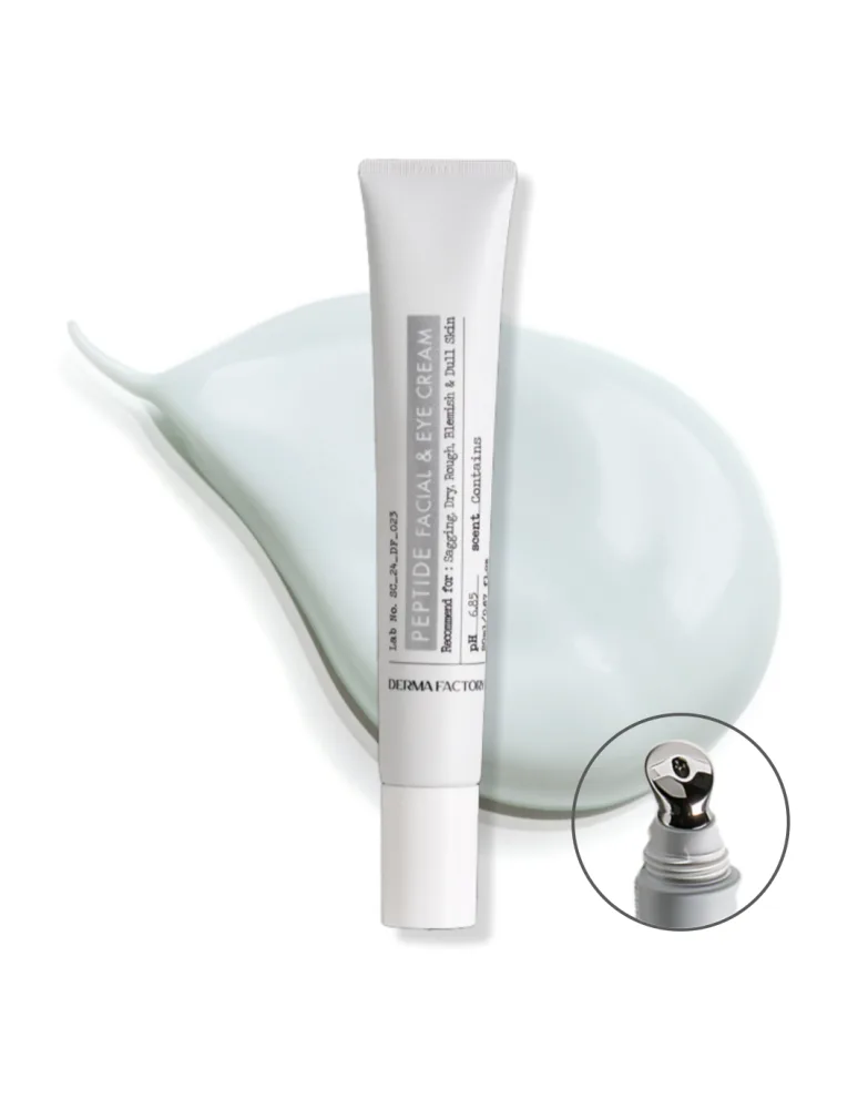 Derma Factory Крем для лица и зоны вокруг глаз ПЕПТИДЫ Peptide Facial And Eye Cream