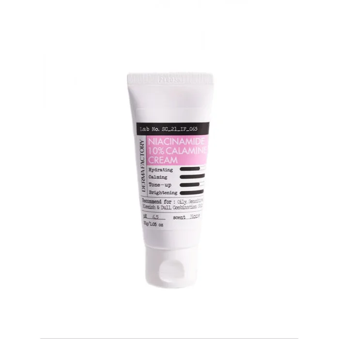 Derma Factory Крем для лица НИАЦИНАМИД/КАЛАМИН успокаивающий Niacinamide 10% Calamine