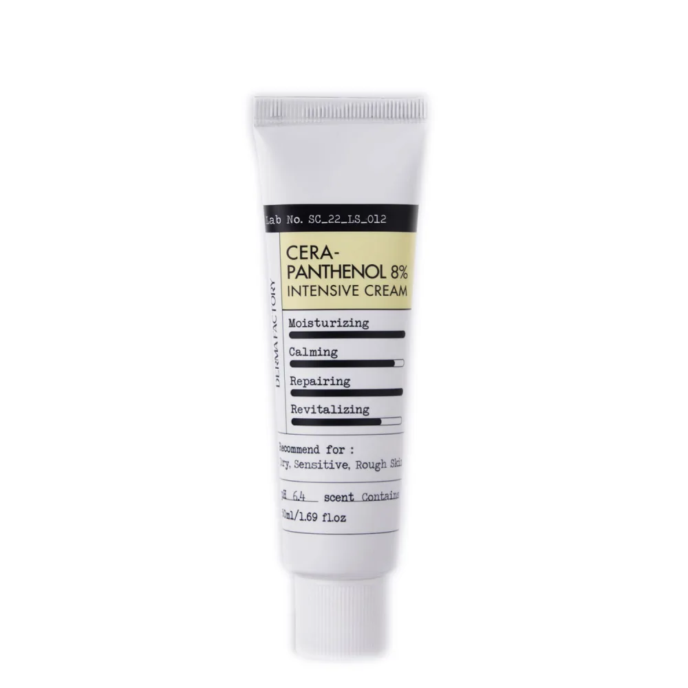 Derma Factory Крем для лица ПАНТЕНОЛ И ЦЕРАМИДЫ для интенсивного питания Cera-Panthenol 8% Intensive Cream