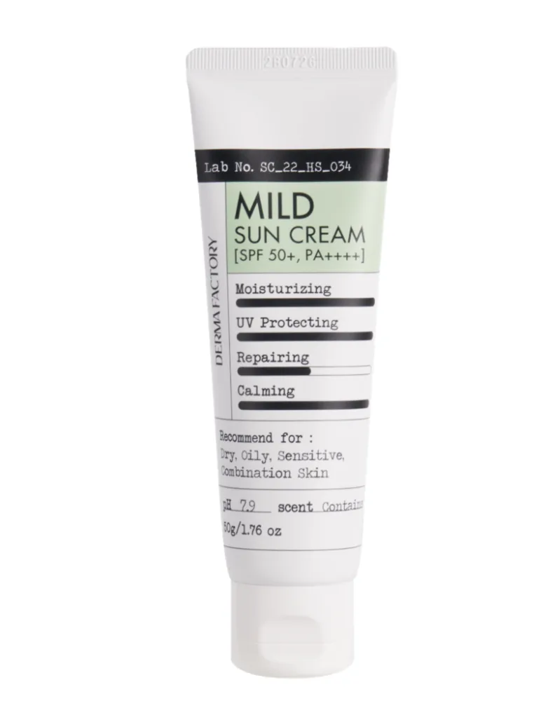 Derma Factory Крем для лица солнцезащитный МЯГКИЙ Mild Sun Cream SPF50+ PA++++