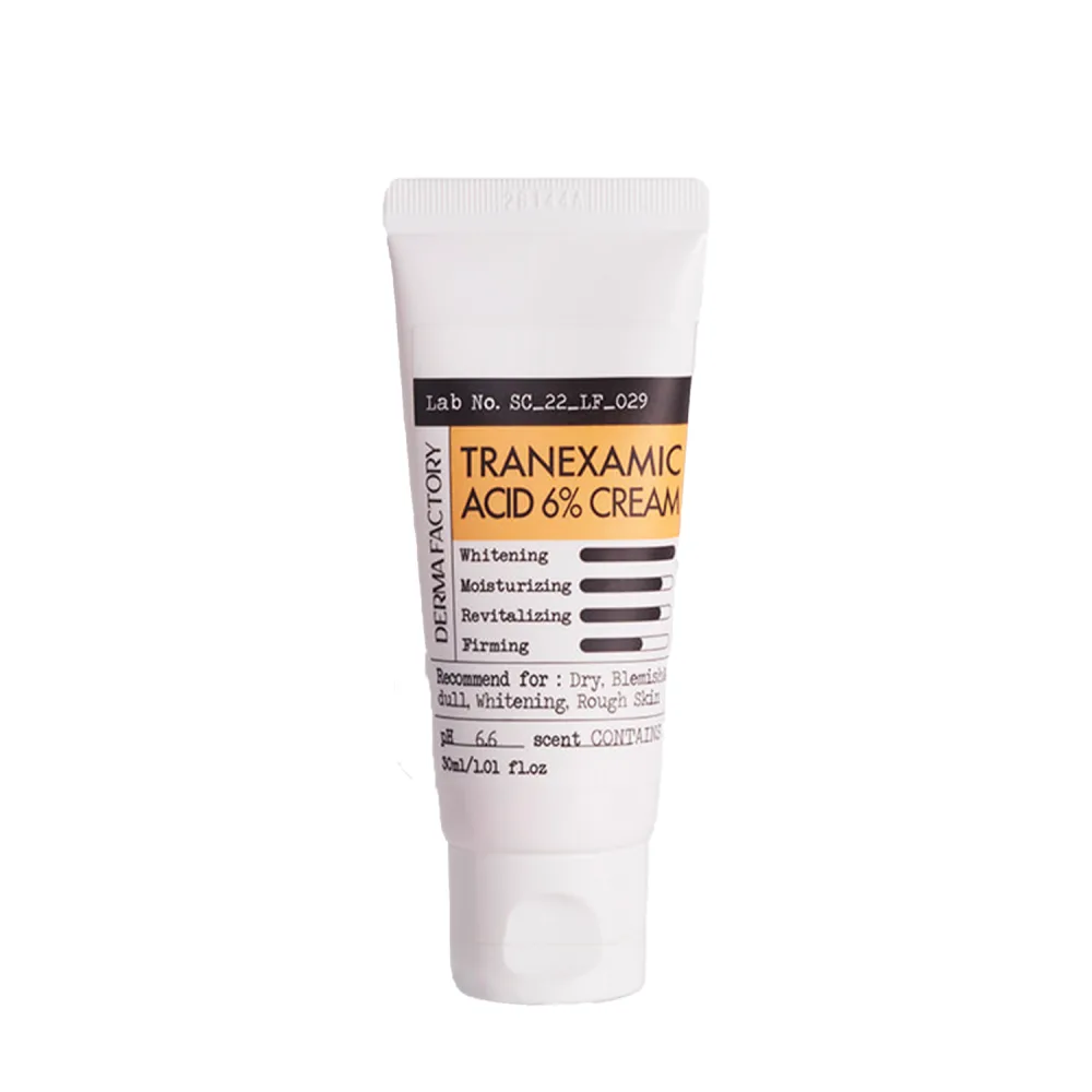 Derma Factory Крем для лица ТРАНЕКСАМОВАЯ КИСЛОТА 6% отбеливающий Tranexamic Acid 6% Cream