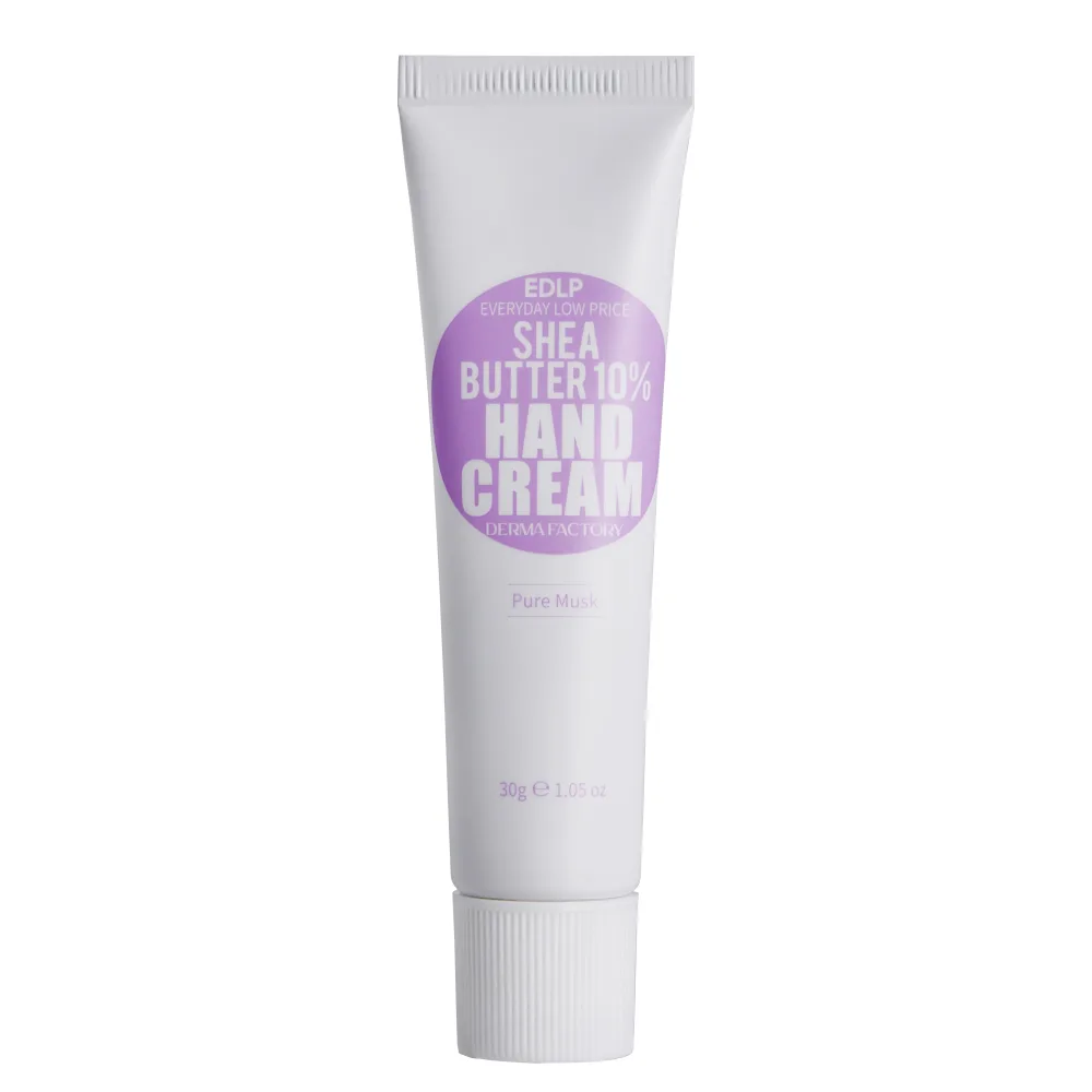Derma Factory Крем для рук увлажняющий МАСЛО ШИ 10% с ароматом мускуса Shea Butter 10% Hand Cream Pure Musk
