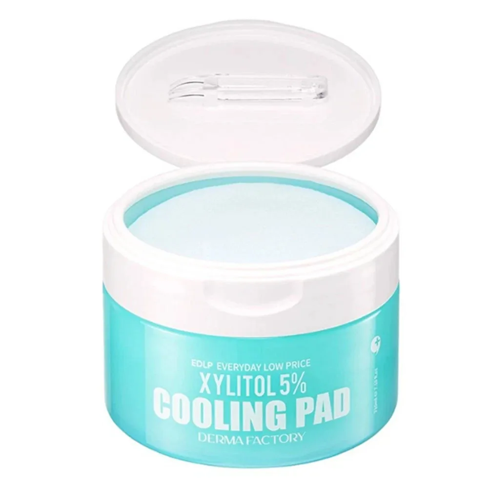 Derma Factory Пэды для лица охлаждающие - Edlp xyilitol 5% cooling pad