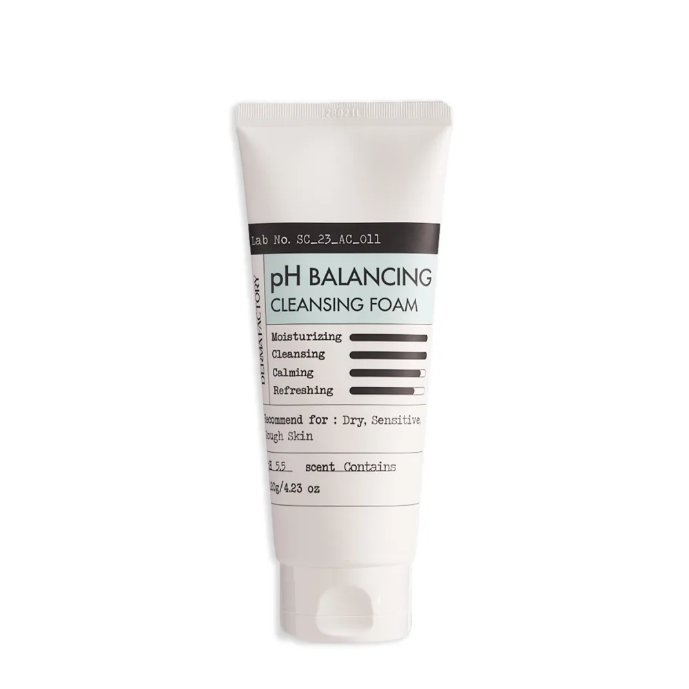 Derma Factory Пенка для лица очищающая НИЗКОКИСЛОТНАЯ pH Balancing Cleansing Foam