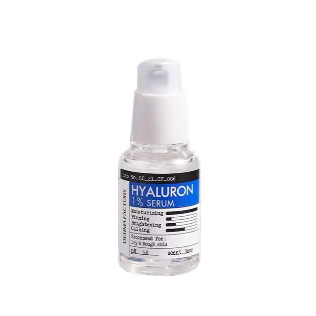 Derma Factory Сыворотка для лица ГИАЛУРОНОВАЯ КИСЛОТА увлажняющая Hyaluron 1% Serum