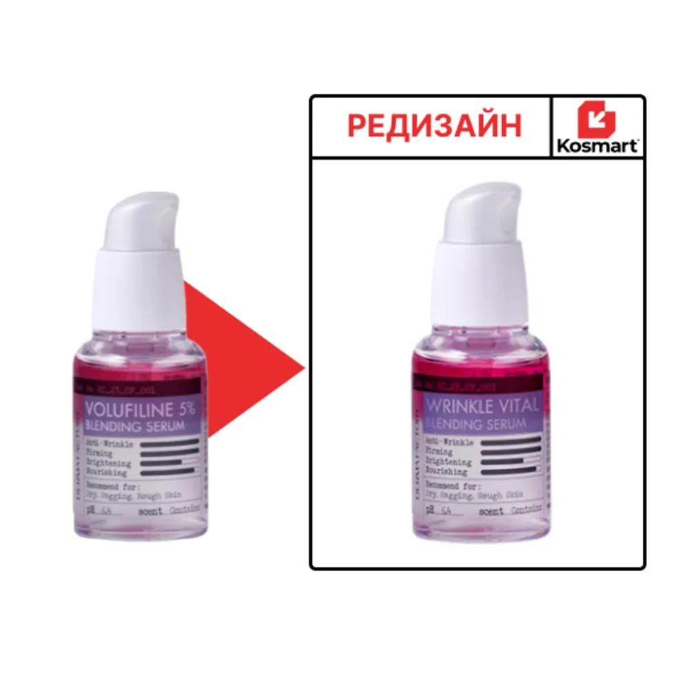 Derma Factory Сыворотка для упругости и разглаживания морщин - Wrinkle Vital Blending Serum