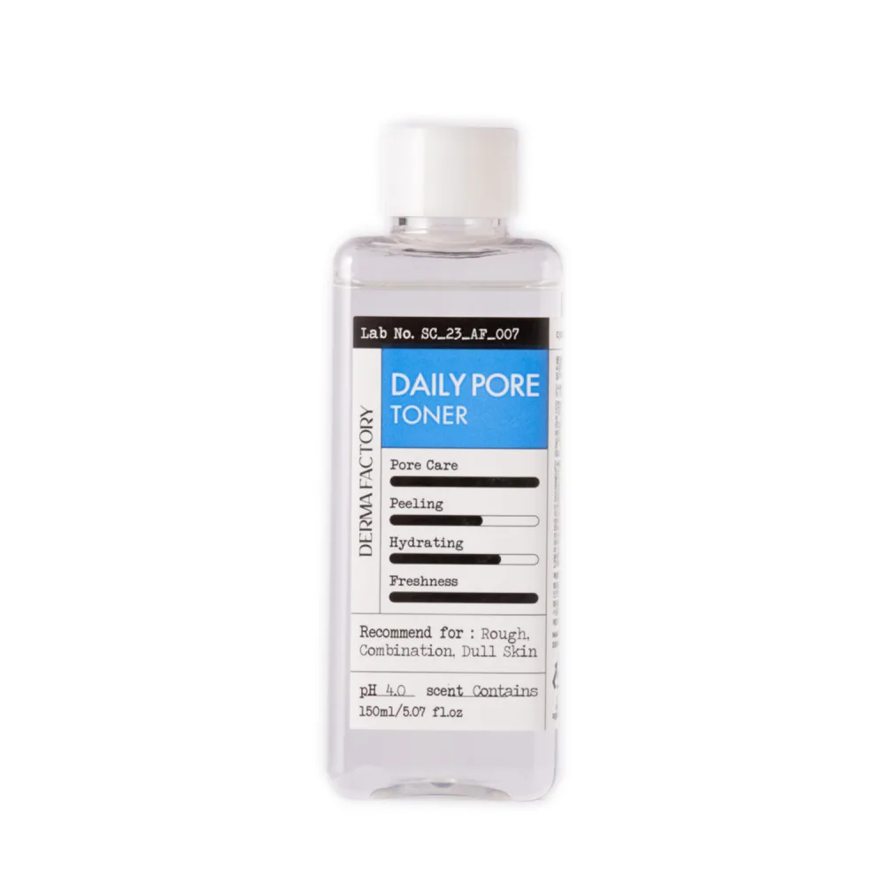 Derma Factory Тонер для лица КИСЛОТЫ очищающий поры Daily Pore Toner
