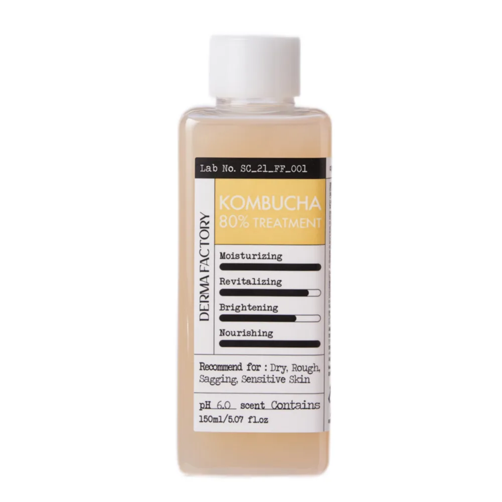 Derma Factory Тонер для лица питательный с экстрактом комбучи - Kombucha 80% treatment