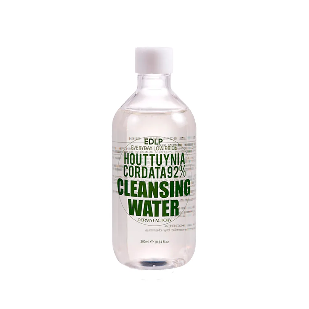 Derma Factory Вода для лица очищающая 92% ЭКСТРАКТ ЦВЕТКА ХАУТЮЙНИИ Houttuynia Cordata 92% Cleansing Water
