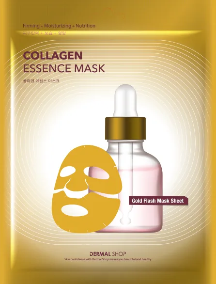 DERMAL Маска для лица фольгированная КОЛЛАГЕН Collagen Essence Mask Gold Foil