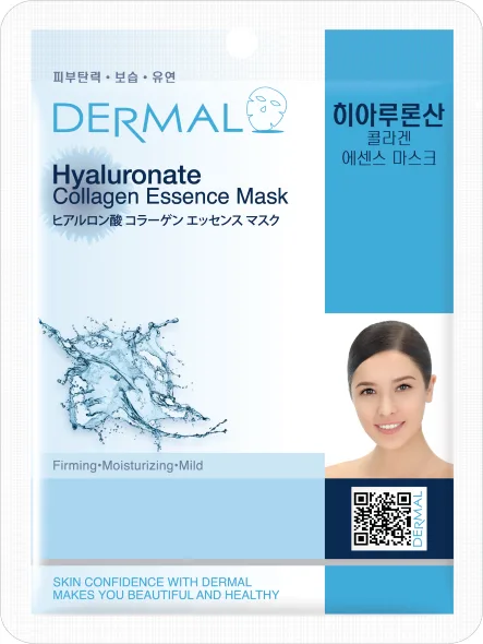DERMAL Маска для лица тканевая КОЛЛАГЕН и ГИАЛУРОНОВАЯ КИСЛОТА Hyaluronate Collagen Essence Mask Moisturizing