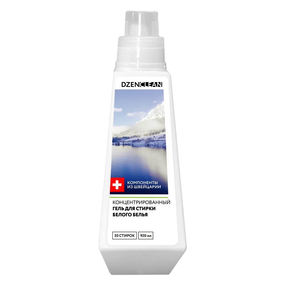 DZENCLEAN Гель для стирки БЕЛОГО БЕЛЬЯ концентрированный
