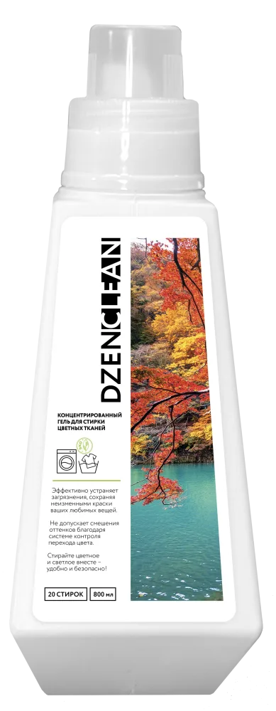 DZENCLEAN Гель для стирки ЦВЕТНЫХ ТКАНЕЙ концентрированный