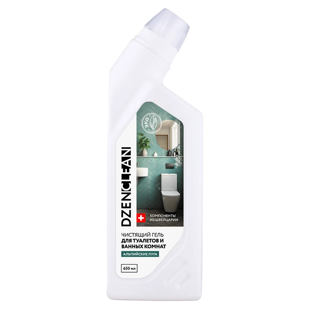 DZENCLEAN Гель для туалетов и ванных комнат АЛЬПИЙСКИЕ ЛУГА чистящий