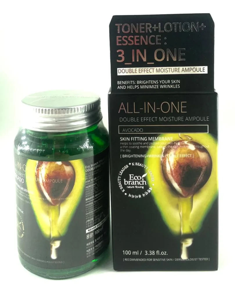 ECO BRANCH Ампульная сыворотка для лица ЭКСТРАКТ АВОКАДО All In One Ampoule Avocado