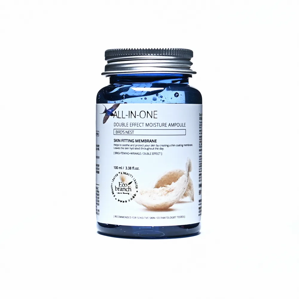 ECO BRANCH Ампульная сыворотка для лица ЭКСТРАКТ ЛАСТОЧКИНОГО ГНЕЗДА All In One Ampoule Birds Nest