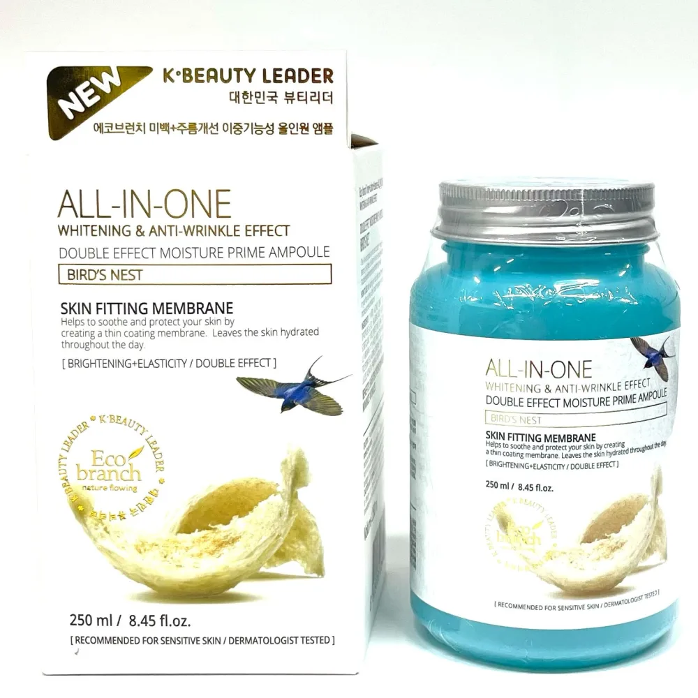 ECO BRANCH Ампульная сыворотка для лица ЭКСТРАКТ ЛАСТОЧКИНОГО ГНЕЗДА All In One Ampoule Birds Nest