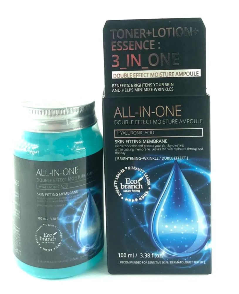 ECO BRANCH Ампульная сыворотка для лица ГИАЛУРОНОВАЯ КИСЛОТА All In One Ampoule Hyaluronic