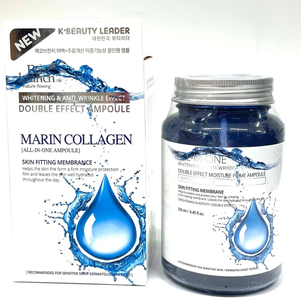 ECO BRANCH Ампульная сыворотка для лица КОЛЛАГЕН All In One Ampoule Marin Collagen