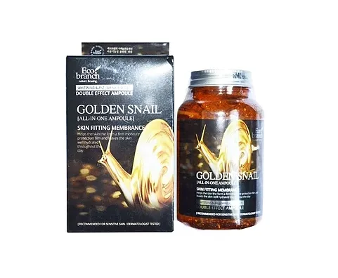 ECO BRANCH Ампульная сыворотка для лица МУЦИН УЛИТКИ All In One Ampoule Golden Snail