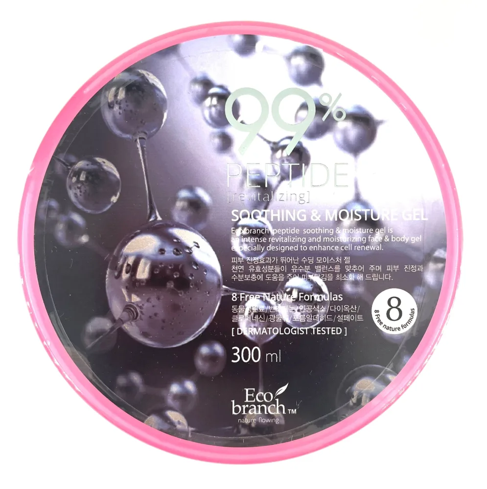 ECO BRANCH Гель для лица и тела успокаивающий и увлажняющий ПЕПТИДЫ Peptide Soothing Gel
