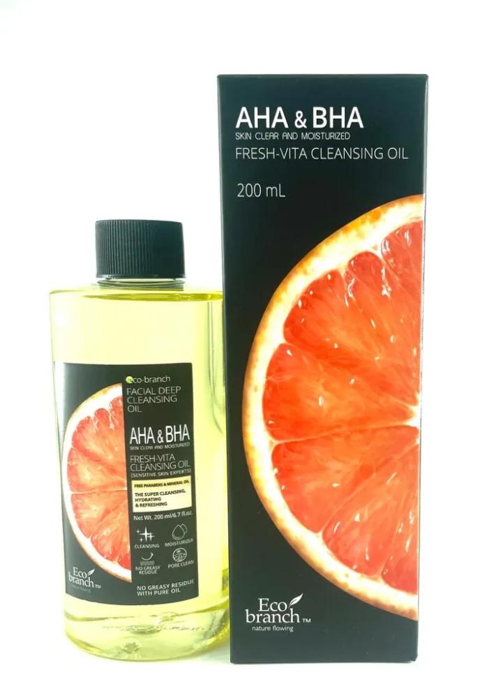 ECO BRANCH Гидрофильное масло для лица АНА ВНА КИСЛОТЫ Deep Cleansing Oil АНА ВНА