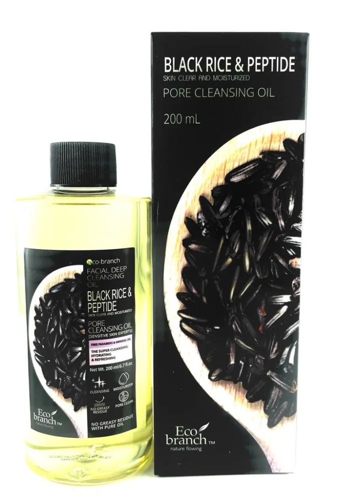ECO BRANCH Гидрофильное масло для лица ЭКСТРАКТ ЧЕРНОГО РИСА Deep Cleansing Oil Black Rice